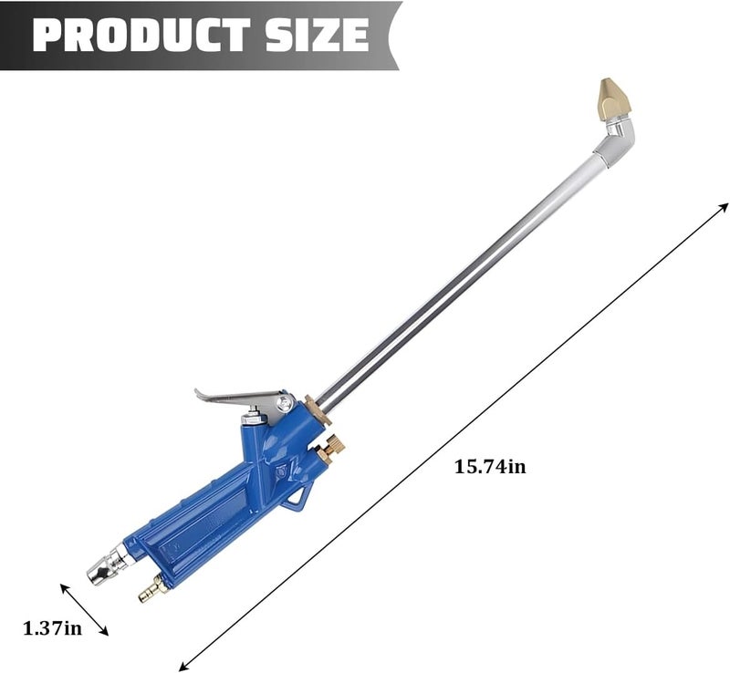 FALVFUN Car Air Blow Gun Pneumatic Engine Cleaning Gun with 4FT Hose, Vehicle Engine Dust Cleaning Sprayer Tool for Narrow Space, High Pressure Cleaner Degreaser Spray Tool, Universal Fit - Image 2